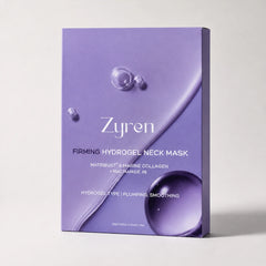 Box of Zyren Firming Hydrogel Neck Mask with Matribust, marine collagen and niacinamide 4%